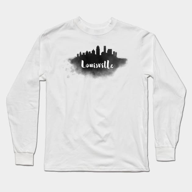 Louisville watercolor Long Sleeve T-Shirt by kursatunsal